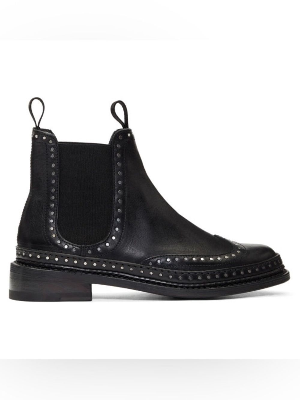 rag & bone Black Studded Benson Boots $650 sz 36.5